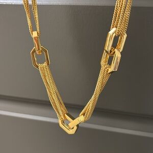 Vince Camuto gold chain link necklace